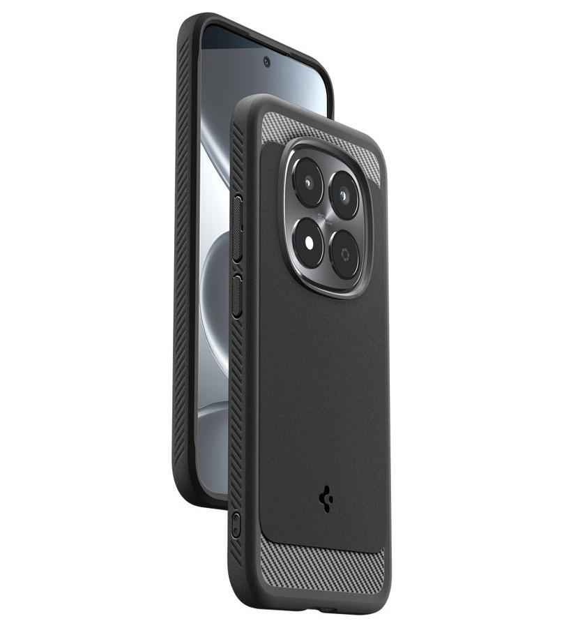 Противоударен Калъф за Xiaomi Redmi Note 15 Pro 5G, Spigen Rugged Armor Case, Черен (6)