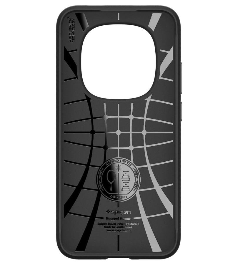 Противоударен Калъф за Xiaomi Redmi Note 15 Pro 5G, Spigen Rugged Armor Case, Черен (11)