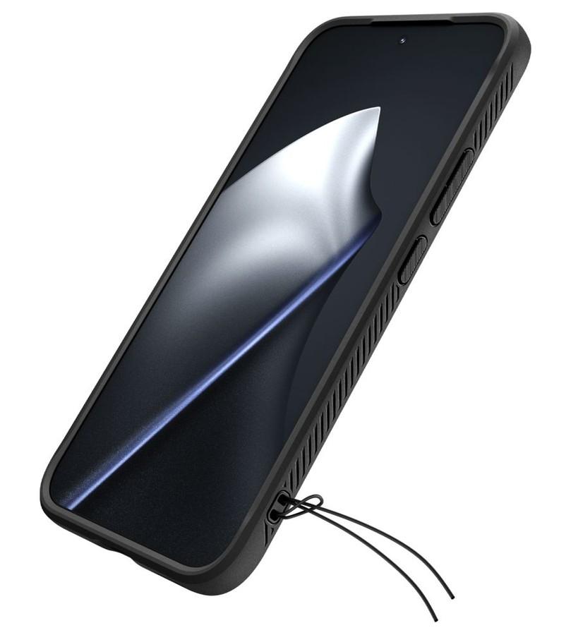 Противоударен Калъф за Xiaomi 15T Pro, Spigen Rugged Armor Case, Черен (9)