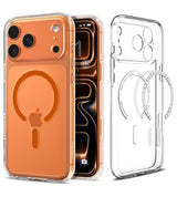Magsafe Калъф за iPhone 17 Pro, Spigen Ultra Hybrid Magfit Case, Оранжев