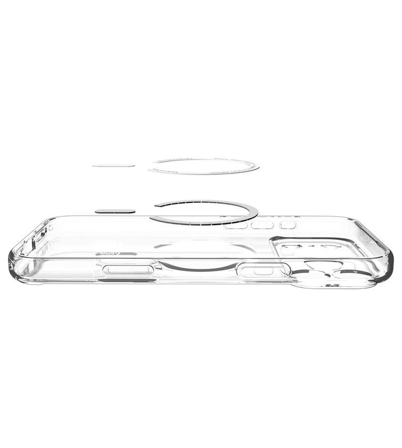 Magsafe Калъф за iPhone 17 Pro, Spigen Ultra Hybrid Magfit Case, Оранжев (7)