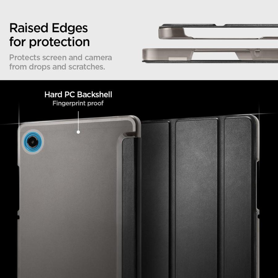 Тънък Калъф за Samsung Tab A11/ A9 8.7, Spigen Smart Fold Case, Черен (4)