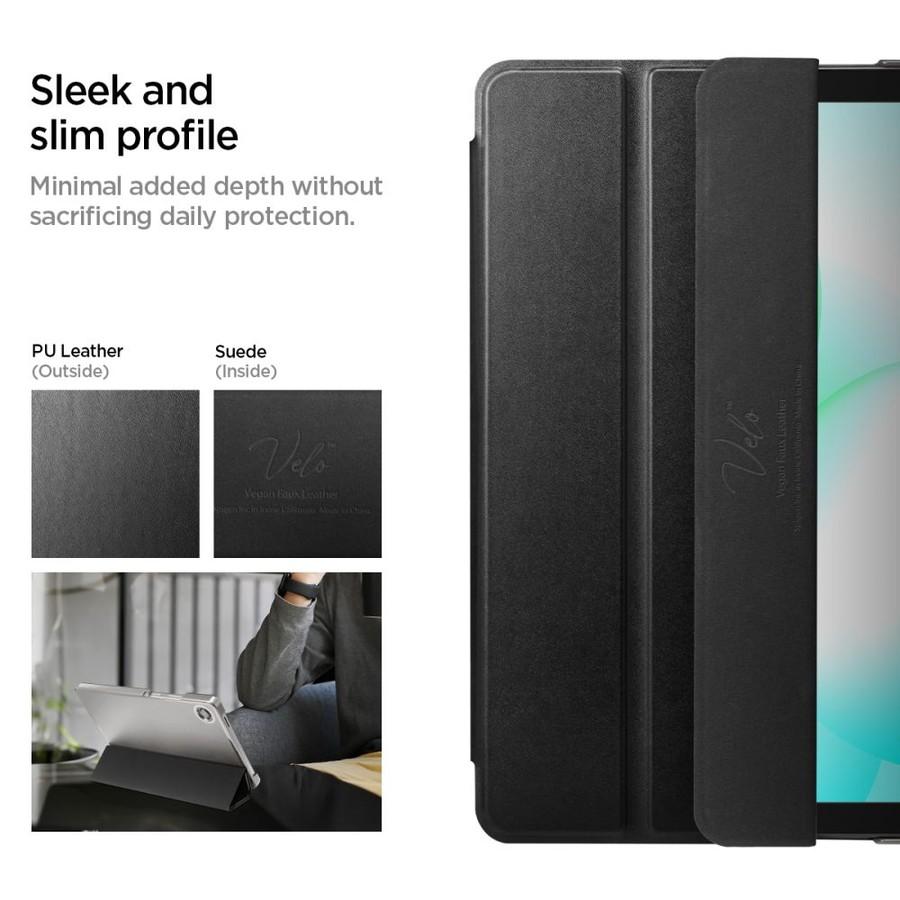 Тънък Калъф за Samsung Tab A11/ A9 8.7, Spigen Smart Fold Case, Черен (6)