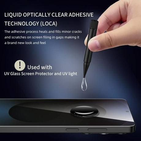Протектор с UV Лепило за Xiaomi Poco M8 Pro, Tech-Protect UV 5D Glass 2бр., Прозрачен (4)