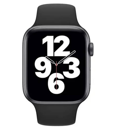 Оригинална Силиконова Каишка за Apple Watch 41/ 40/ 38mm, Sport Band MKU83AM/A Midnight, Черен (4)