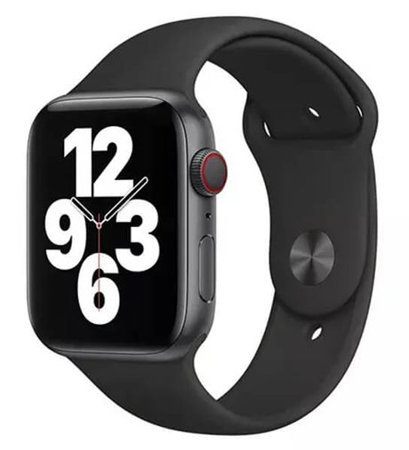 Оригинална Силиконова Каишка за Apple Watch 41/ 40/ 38mm, Sport Band MKU83AM/A Midnight, Черен