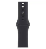 Оригинална Силиконова Каишка за Apple Watch 44/ 45/ 46/ 49mm, Sport Band MKUZ3AM/A Midnight, Черен (2)
