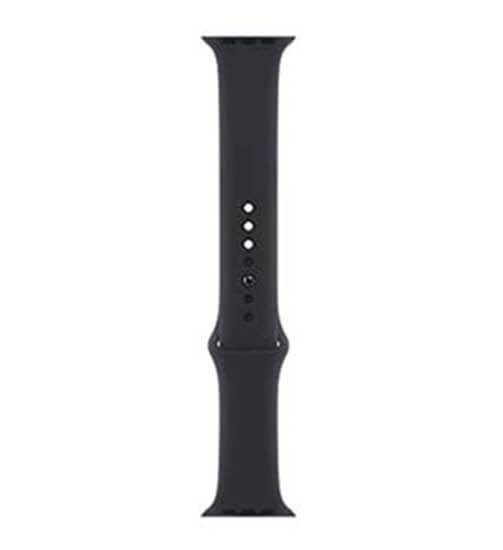 Оригинална Силиконова Каишка за Apple Watch 41/ 40/ 38mm, Sport Band MKU83AM/A Midnight, Черен (3)