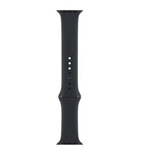 Оригинална Силиконова Каишка за Apple Watch 41/ 40/ 38mm, Sport Band MKU83AM/A Midnight, Черен (3)
