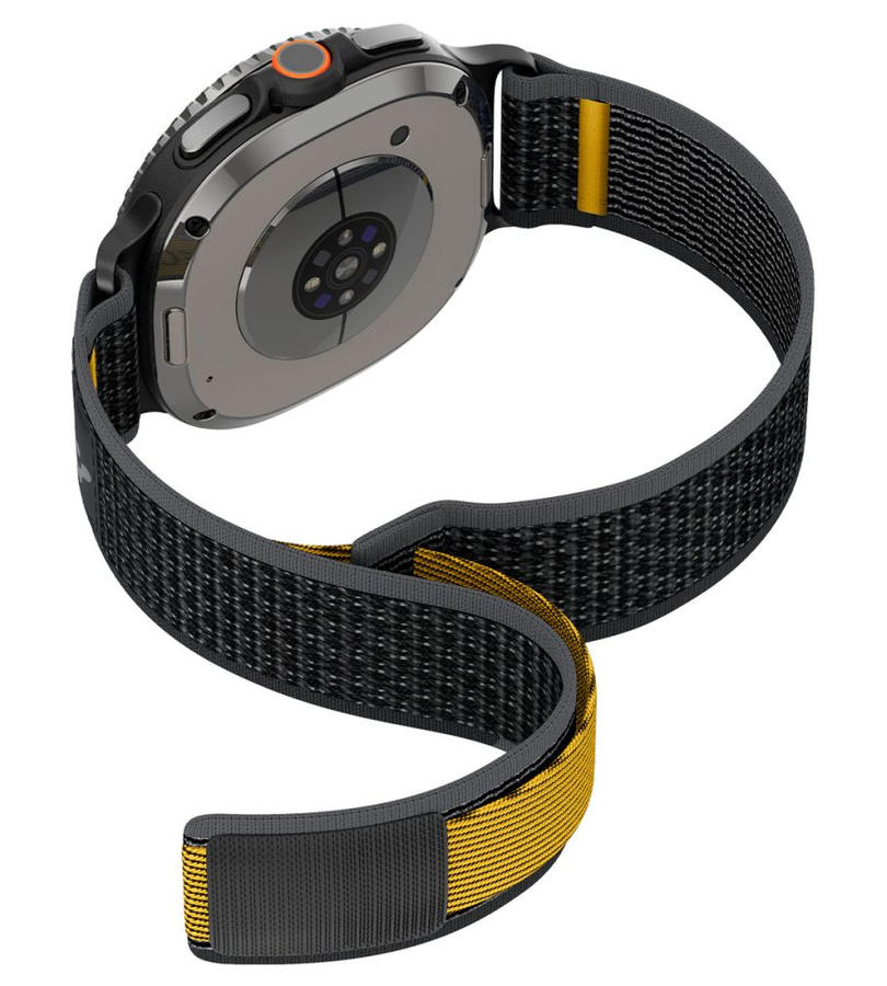Текстилна Каишка за Samsung Watch 8/ 8 Classic 40/ 44/ 46mm, Spigen Athlex Air Band, Черен (8)