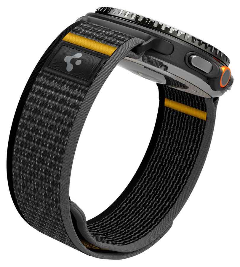 Текстилна Каишка за Samsung Watch 8/ 8 Classic 40/ 44/ 46mm, Spigen Athlex Air Band, Черен (2)