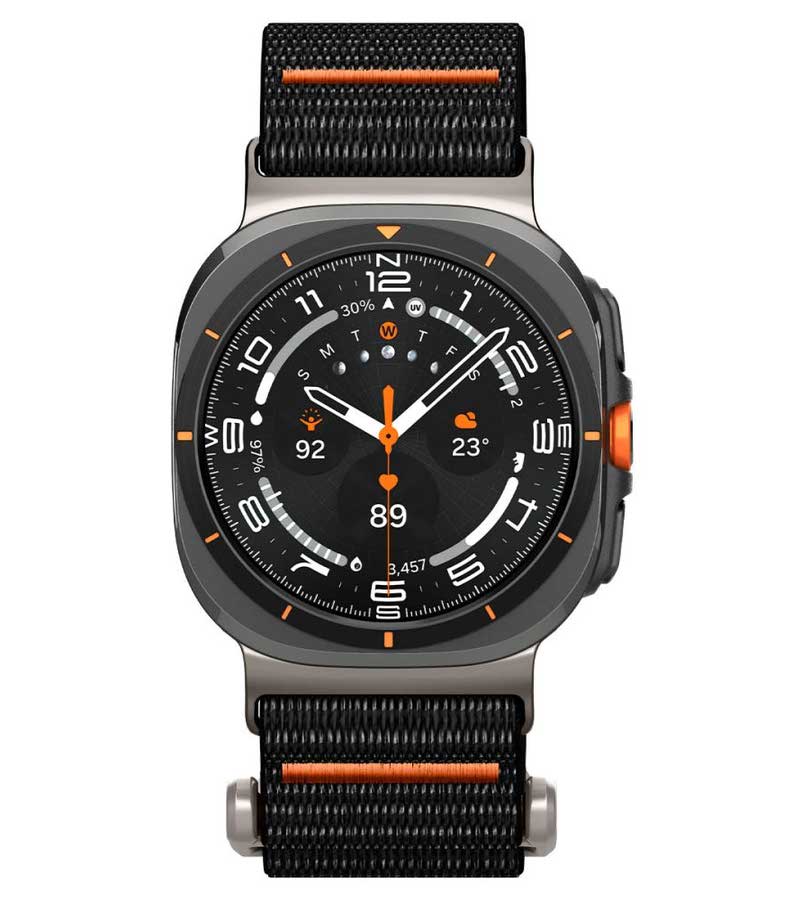 Текстилна Каишка за Samsung Watch Ultra 47mm, Spigen DuraPro Flex Band, Черен (5)
