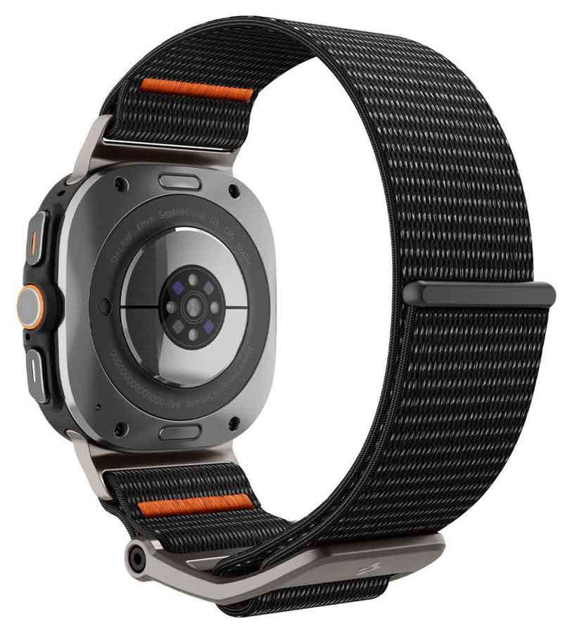 Текстилна Каишка за Samsung Watch Ultra 47mm, Spigen DuraPro Flex Band, Черен (3)