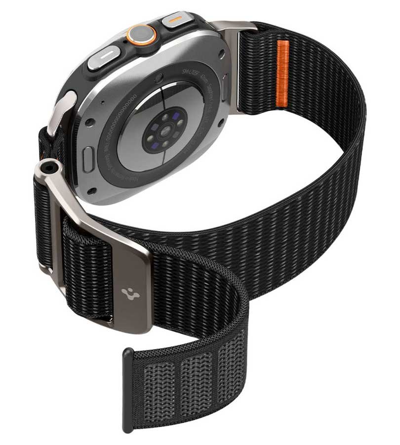 Текстилна Каишка за Samsung Watch Ultra 47mm, Spigen DuraPro Flex Band, Черен (6)