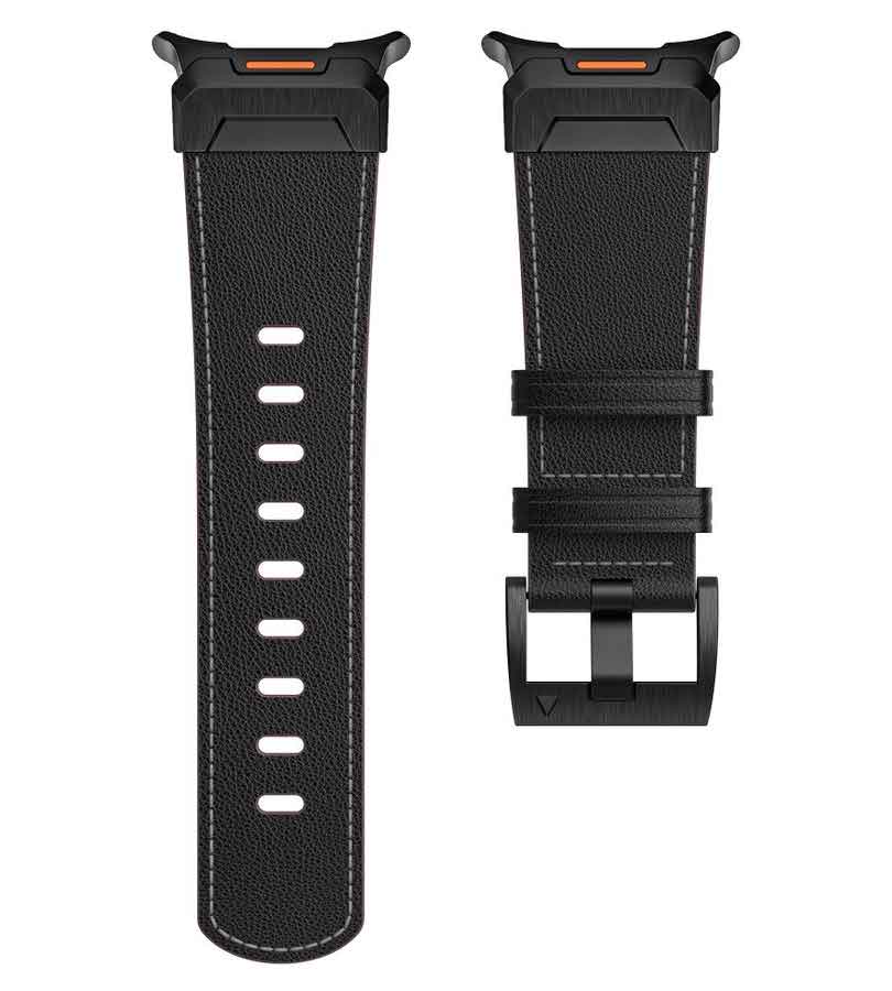 Кожена Каишка за Samsung Watch Ulltra 47 mm, Tech-Protect Delta Pro Leather Band, Черен (3)