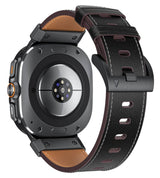 Кожена Каишка за Samsung Watch Ulltra 47 mm, Tech-Protect Delta Pro Leather Band, Черен (2)