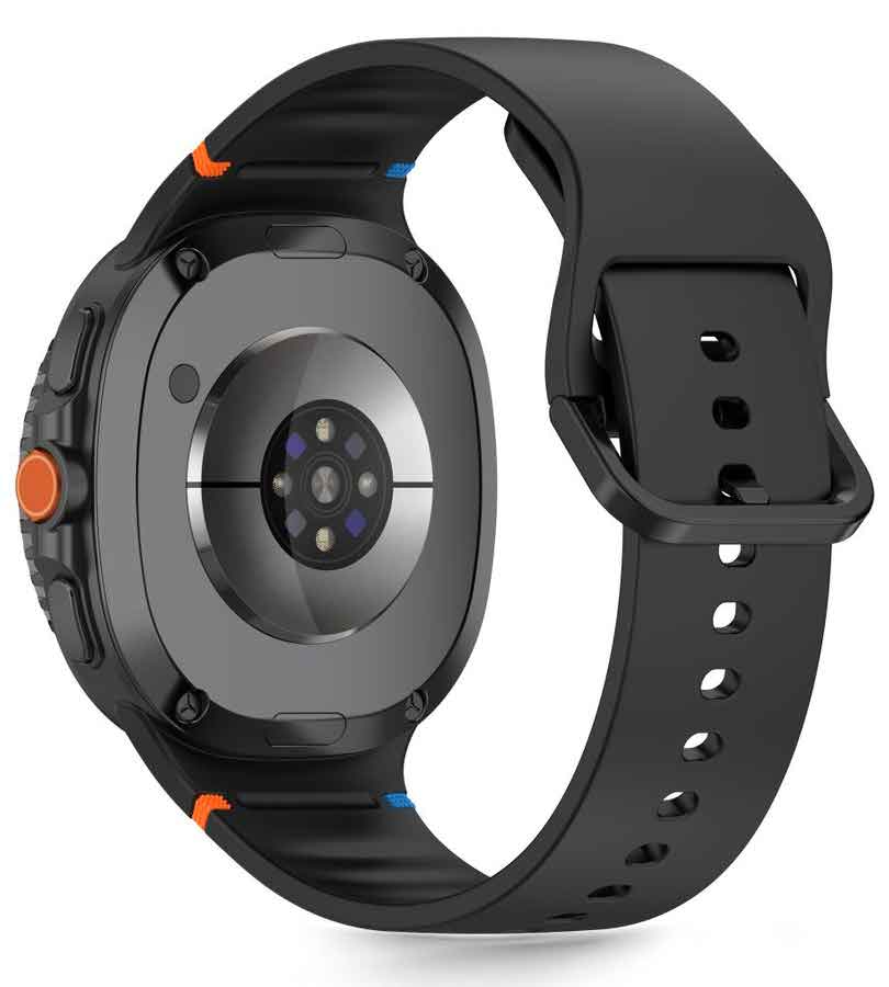 Силиконова Каишка за Samsung Watch 8/ 8 Classic 40/ 44/ 46mm, Tech-Protect Silicone Band, Черен (2)