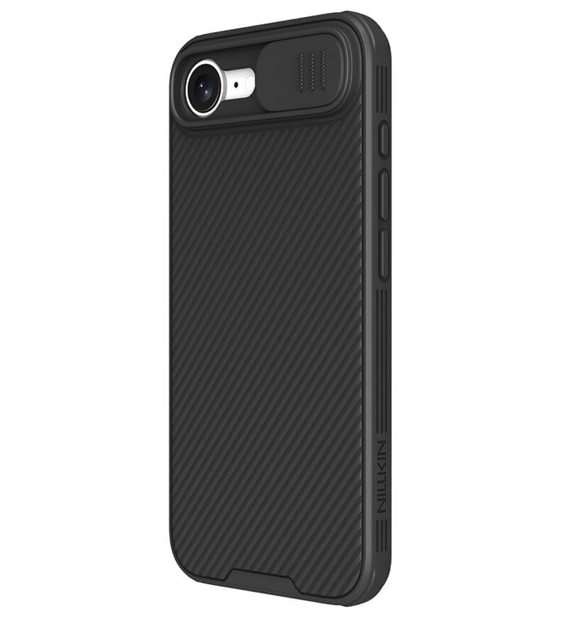Magsafe Калъф с Плъзгач за Камера за iPhone 17e/ 16e, Nillkin CamShield Pro Mag Case, Черен (2)