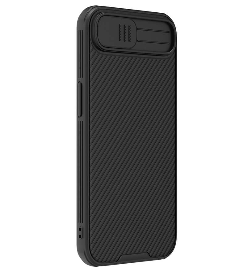 Magsafe Калъф с Плъзгач за Камера за iPhone 17e/ 16e, Nillkin CamShield Pro Mag Case, Черен