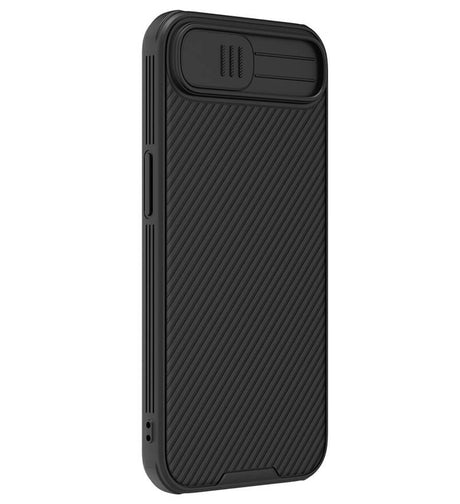 Magsafe Калъф с Плъзгач за Камера за iPhone 17e/ 16e, Nillkin CamShield Pro Mag Case, Черен