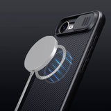 Magsafe Калъф с Плъзгач за Камера за iPhone 17e/ 16e, Nillkin CamShield Pro Mag Case, Черен (6)