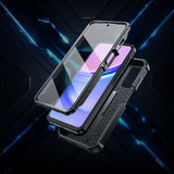 Противоударен Калъф с Плъзгач за Камера за Samsung A17, Tech-Protect Kevlar Cam Plus Case, Черен (5)