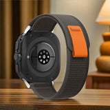 Текстилна Каишка за Samsung Ultra 47 mm, Tech-Protect Nylon Band, Черен (3)