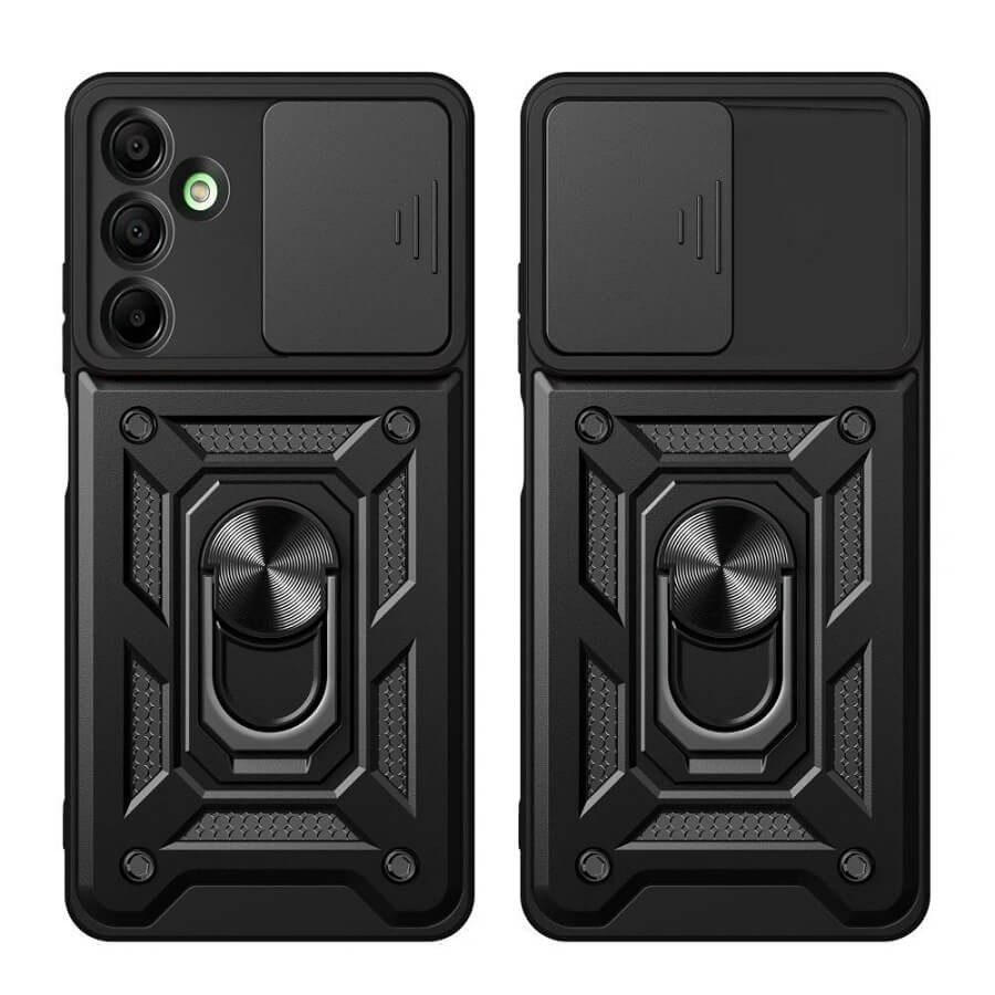 Калъф с Предпазител за Камера и Стойка за Samsung A17, Tech-Protect CamShield Pro Case, Черен (2)