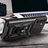 Калъф с Предпазител за Камера и Стойка за Xiaomi Redmi 15C 4G, Tech-Protect CamShield Pro Case, Черен (5)