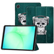 Защитен Калъф за Samsung Tab A11/ A9 8.7", Tech-Protect Trifold Sad Cat Case, Зелен