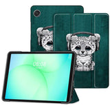 Защитен Калъф за Samsung Tab A11/ A9 8.7", Tech-Protect Trifold Sad Cat Case, Зелен