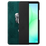 Защитен Калъф за Samsung Tab A11/ A9 8.7", Tech-Protect Trifold Sad Cat Case, Зелен (3)