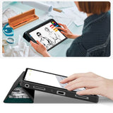 Защитен Калъф за Samsung Tab A11/ A9 8.7", Tech-Protect Trifold Sad Cat Case, Зелен (8)