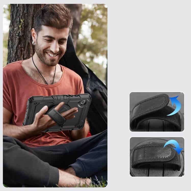 Калъф с Дръжка за Samsung Tab A11 Plus/ A9 Plus 11", Tech-Protect Solid360 Case, Черен (6)