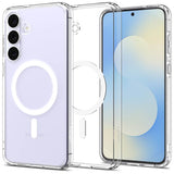 Magsafe Калъф за Samsung S25 FE, Spigen Ultra Hybrid Case, Бял (6)