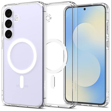 Magsafe Калъф за Samsung S25 FE, Spigen Ultra Hybrid Case, Бял (6)