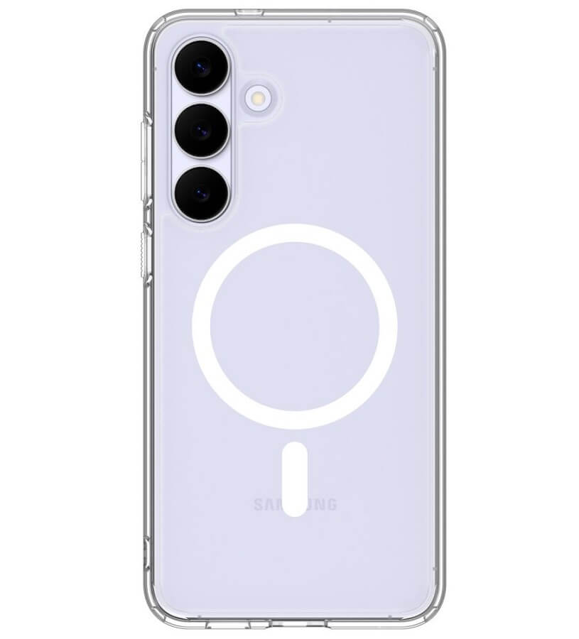Magsafe Калъф за Samsung S25 FE, Spigen Ultra Hybrid Case, Бял