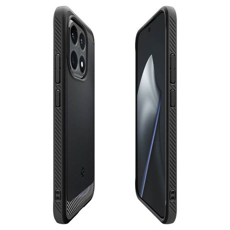 Противоударен Калъф за Xiaomi 15T, Spigen Rugged Armor Case, Черен (4)