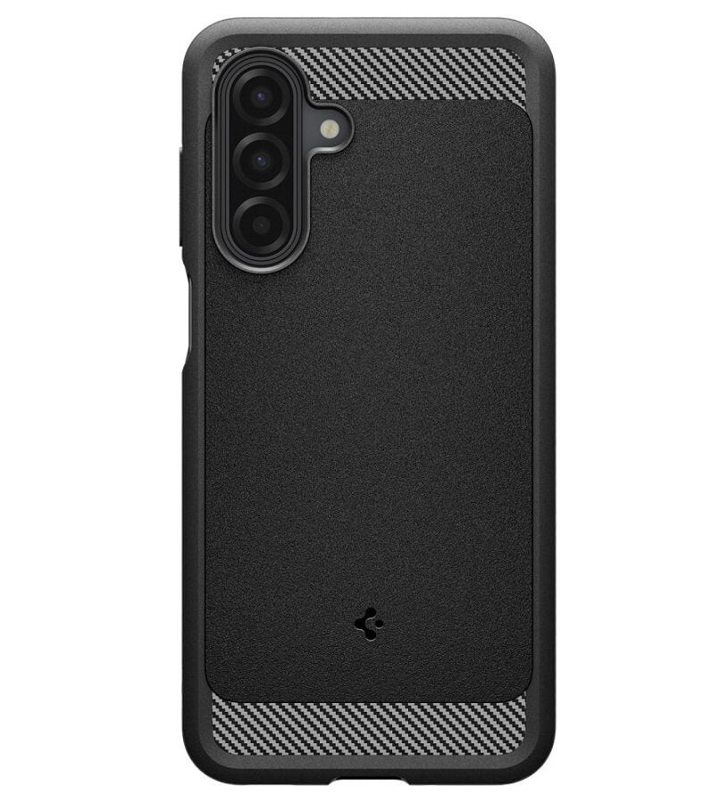 Противоударен Силиконов Калъф за Samsung A17, Spigen Rugged Armor Case, Черен (2)