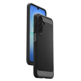 Противоударен Силиконов Калъф за Samsung A17, Spigen Rugged Armor Case, Черен (8)