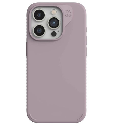 Magsafe Калъф за iPhone 15 Pro, ZAGG Manhatan Snap Ultra Slim Case, Сиво/Лилав (4)