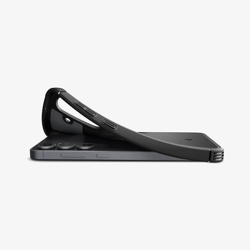Magsafe Силиконов Калъф за Samsung S25 FE, Spigen Core Armor Case, Черен (9)