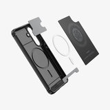 Magsafe Силиконов Калъф за Samsung S25 FE, Spigen Core Armor Case, Черен (8)