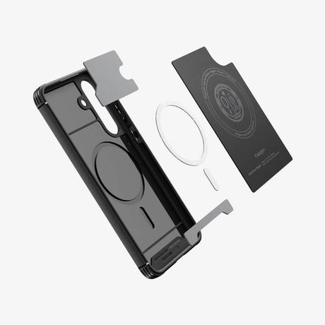Magsafe Силиконов Калъф за Samsung S25 FE, Spigen Core Armor Case, Черен (8)