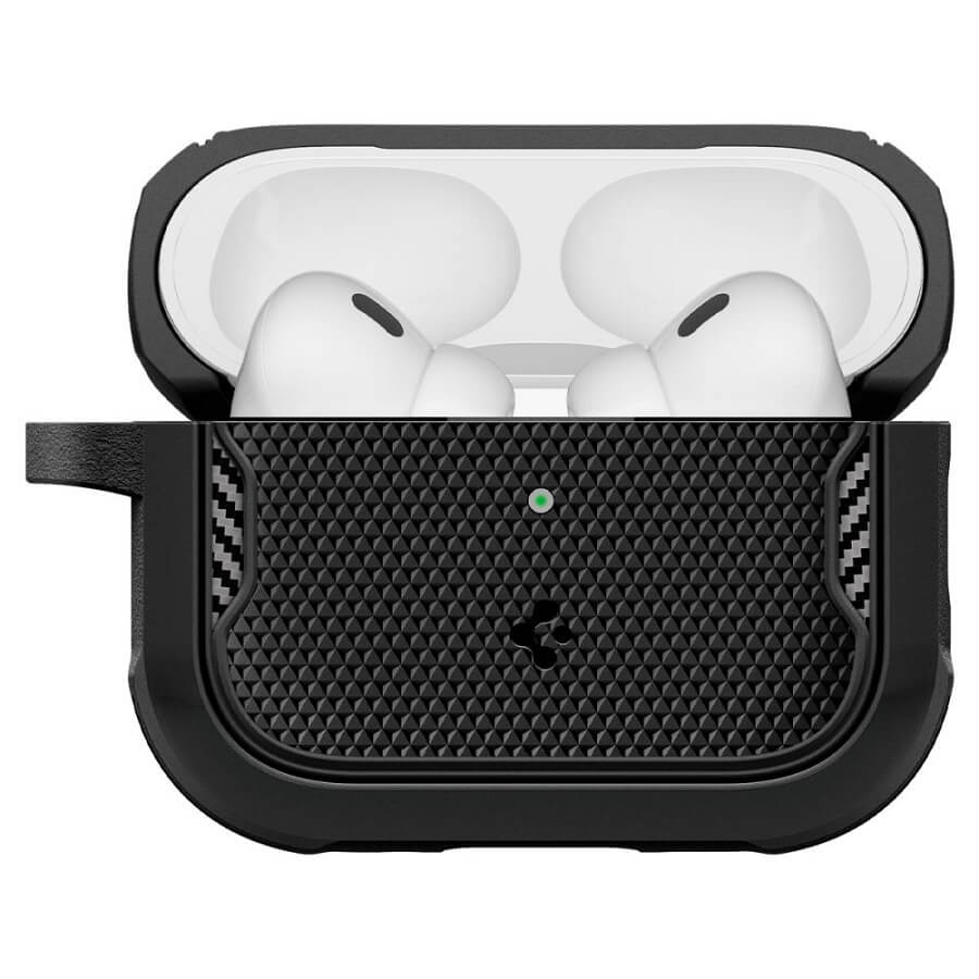 Противоударен Калъф за Apple Airpods Pro 3, Spigen Core Armor Case, Черен (3)