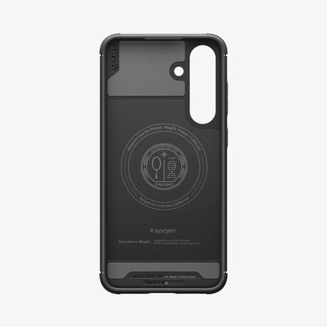 Magsafe Силиконов Калъф за Samsung S25 FE, Spigen Core Armor Case, Черен (4)
