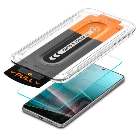 Стъклен Протектор за Samsung S25 FE, Spigen EZ Fit Pro Glass tR, Прозрачен (4)