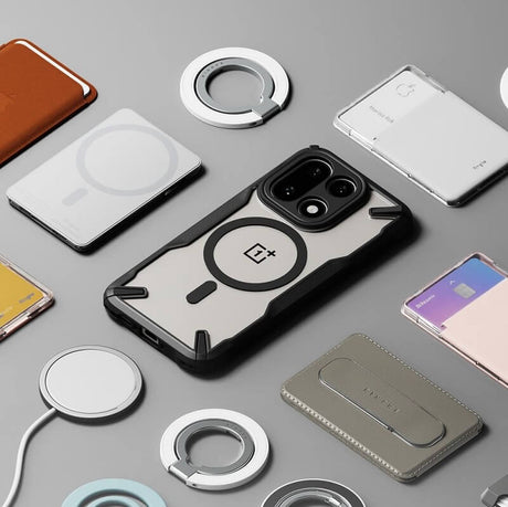 Magsafe Калъф за OnePlus 15, Ringke Fusion X Magnetic, Черен (7)