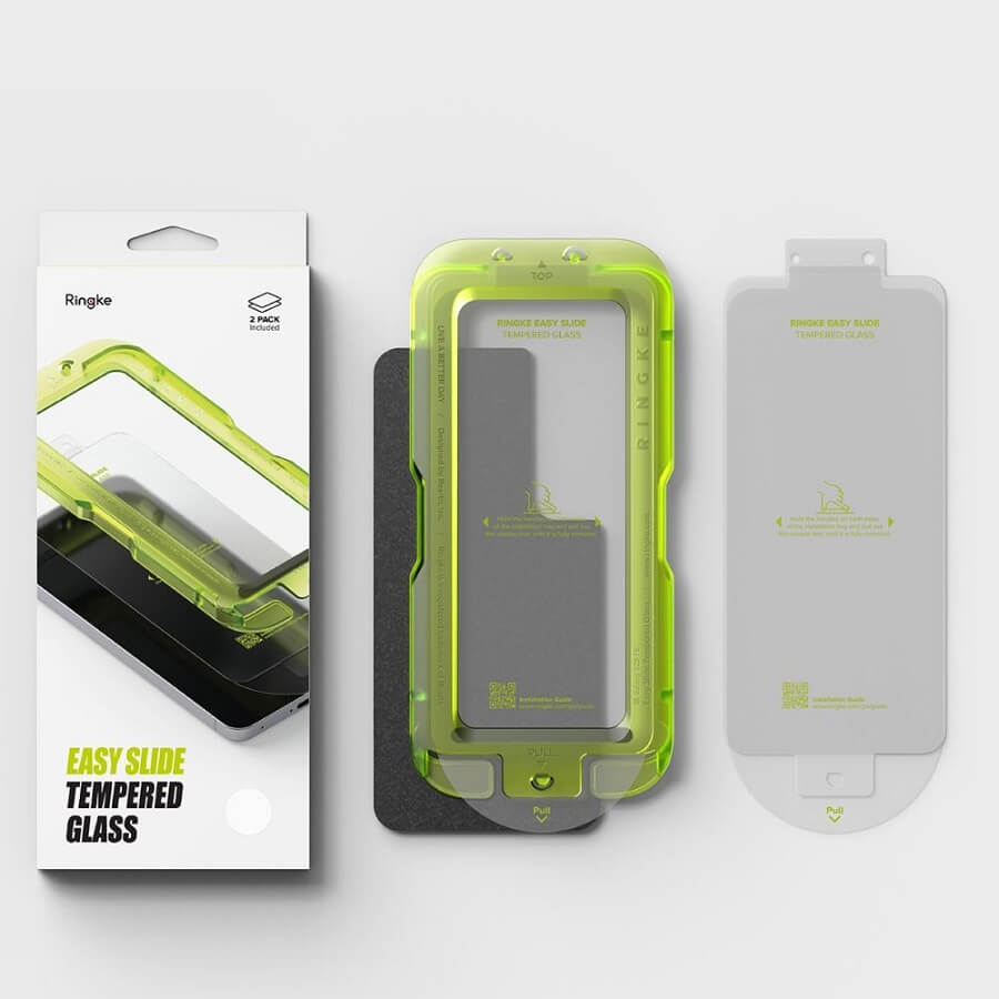 Стъклен Протектор за Samsung S25 FE, Ringke Easy Slide Glass 2бр., Прозрачен (7)