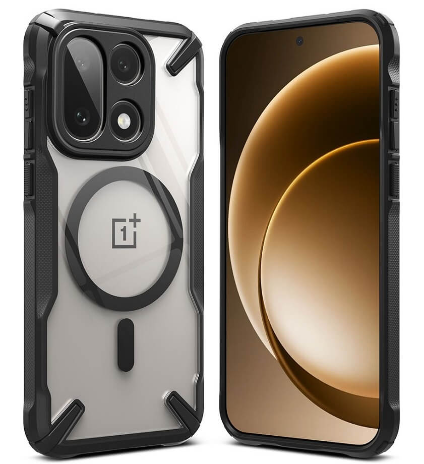 Magsafe Калъф за OnePlus 15, Ringke Fusion X Magnetic, Черен